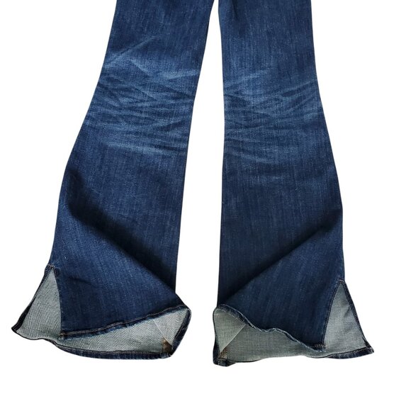 American Eagle Super High Rise Flare Jeans with Slits Size 4 - Picture 5 of 10